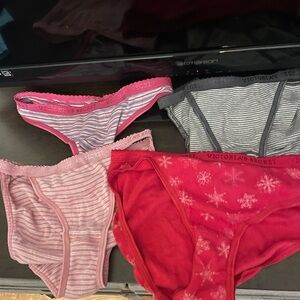 (Vintage) early 2000s Victoria's Secret undies - Pink, Red, Gray